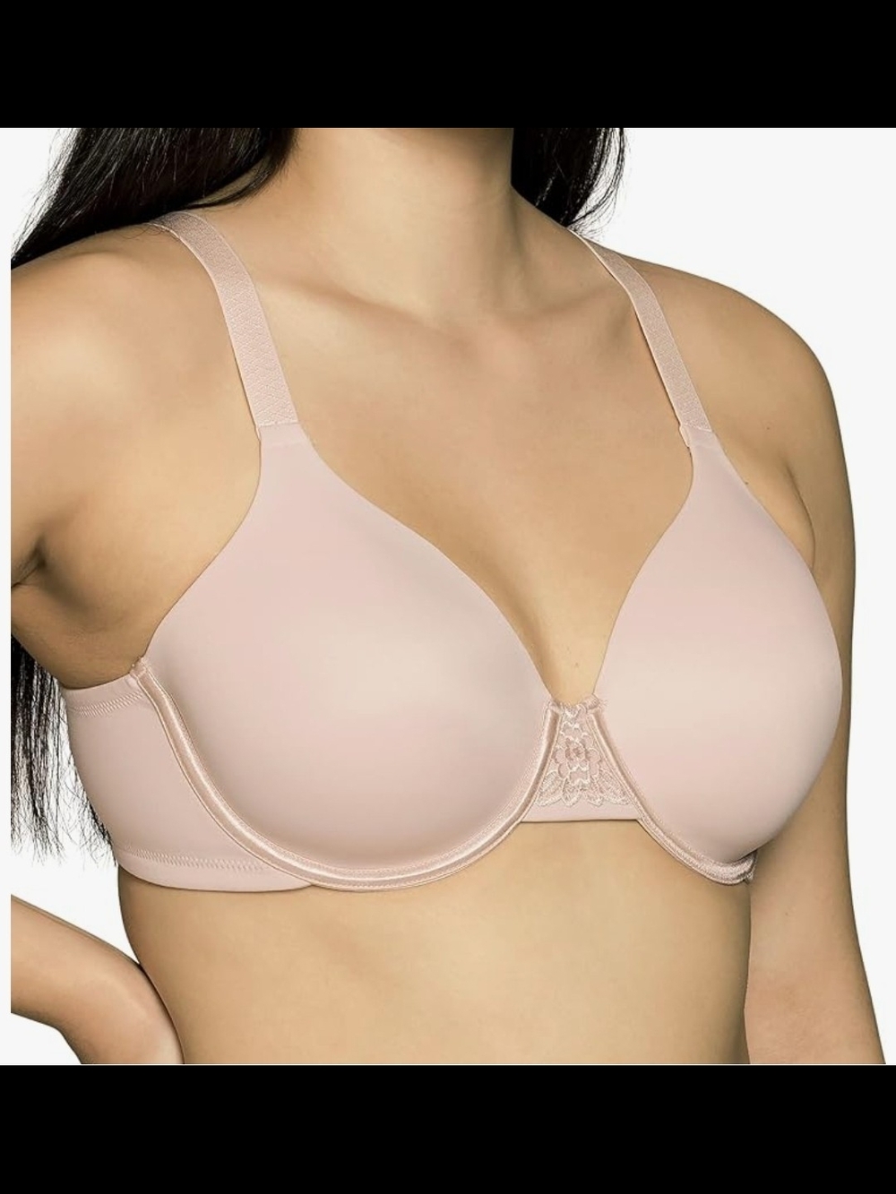 Vanity Fair Women's Full Figure Beauty Back Smoothing Bra, 4 Way Stretch Fabric,